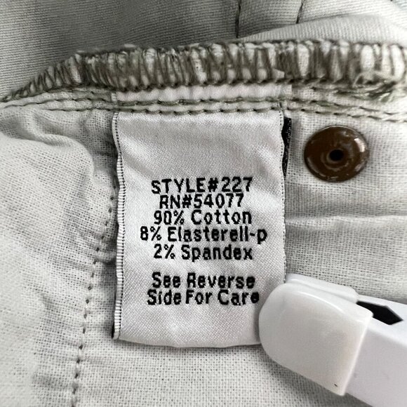 Cabi Cropped Leaf Print Skinny Jeans Green/Multi Womens Size 4 Low Rise - Picture 9 of 9